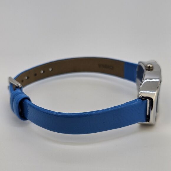 Main Line Time Women's Watch 20MM Blue Dial Blue Leather Bands New Battery - Picture 9 of 14